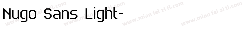 Nugo Sans Light字体转换